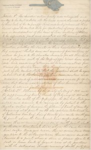 [Copy of New Echota] Treaty [between] the Cherokees [and the] United States, 1835, page 1