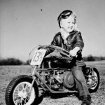 Teddy Edwards, son of the owner of the Indian Motorcycles franchise in Atlanta, is shown, 1948.