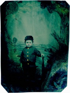 Photograph, Boy in Confederate uniform
