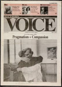 Southern Voice, April 12, 1990. Southern Voice newspaper collection, 1988-1995, Kennesaw State University Archives.