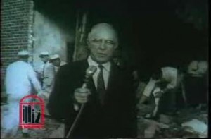 WSB-TV newsfilm clip of mayor William Hartsfield speaking about violence against African Americans after the Temple Bombing, Atlanta, Georgia, 1958 October, WSB-TV newsfilm collection, reel 0890, 11:45/12:52, Walter J. Brown Media Archives and Peabody Awards Collection, The University of Georgia Libraries, Athens, Ga, as presented in the Digital Library of Georgia.