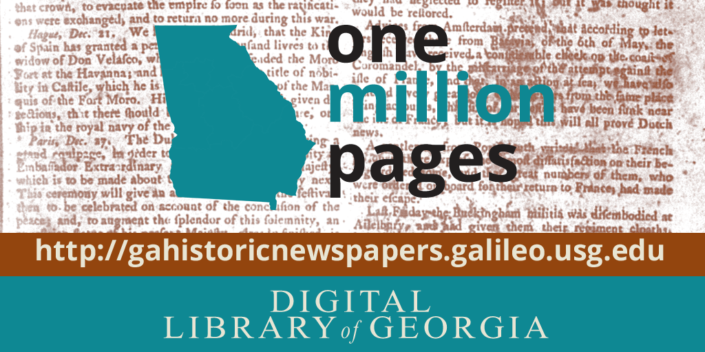 Digital Library Of Georgia Hits 1 Million Newspaper Pages – The DLG B