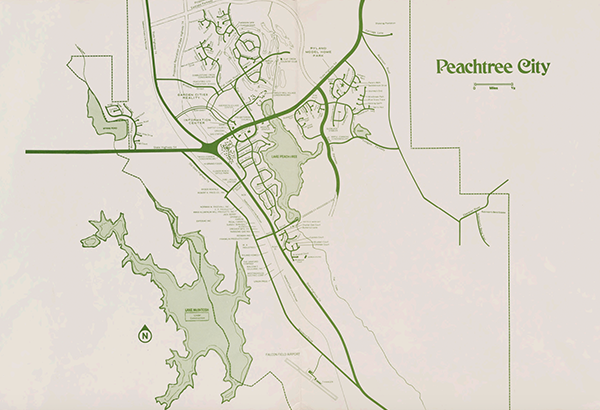 Digitization of materials documenting the beginning of Peachtree City, Georgia are now available freely online